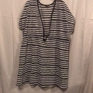 Bl/W 3X cover/up BL/W 2XL pants